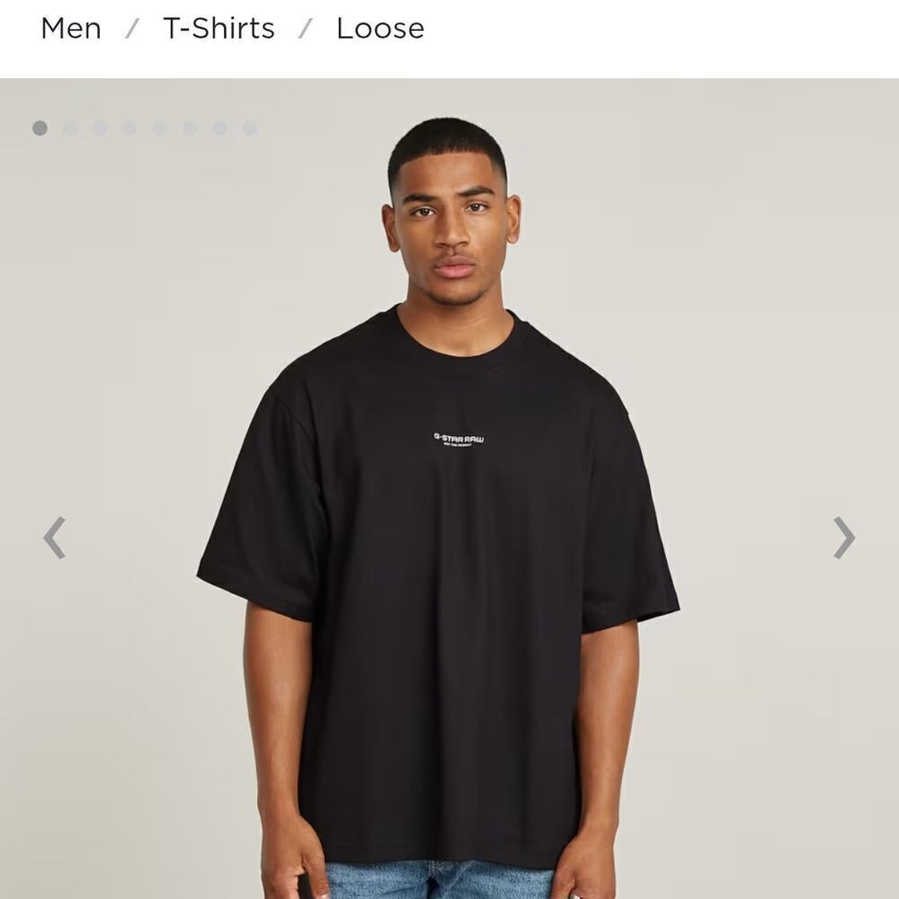 G-Star Black Long Sleeve Tee Minimalist Design(Bottom Curved Not Straight) Nwt